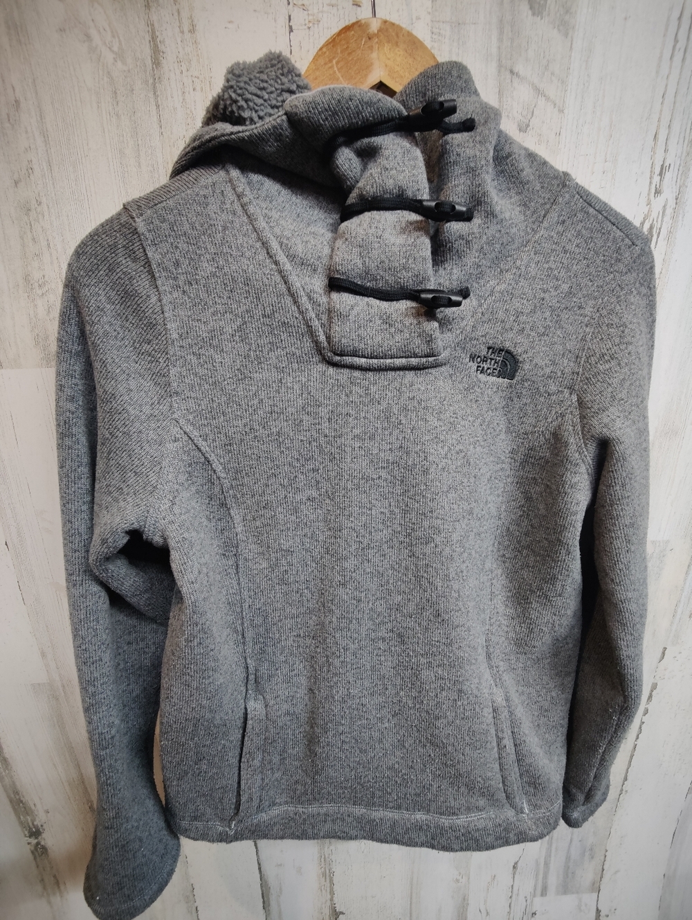 The North Face Women's Crescent Hooded Knit Fleece Pullover Size Small